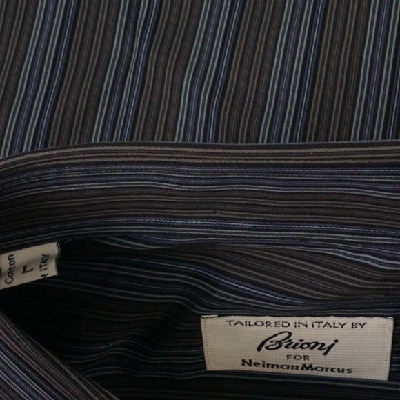 Brioni NEW WITH TAGS Multicolor Striped Shirt - Picture 2 of 5